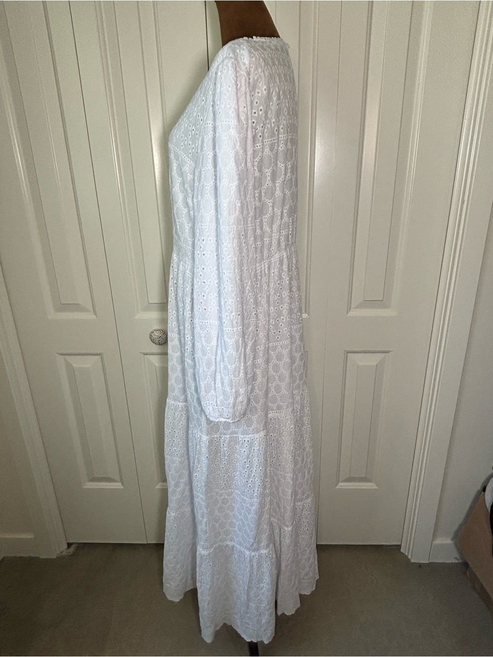 The White | Sunny White Eyelet Temple Maxi Dress XL - Picture 10 of 16